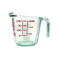 Anchor Hocking 551750L13 Measuring Cup, Glass, Clear 4 Pack