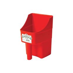 Little Giant 150408 Feed Scoop, 3 qt Capacity, Polypropylene, Red, 6-1/4 in L 