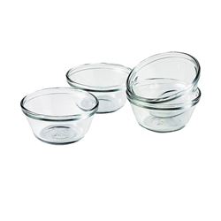 Oneida 81672L11 Custard Cup, 6 oz Capacity, Glass, Clear, Dishwasher Safe: Yes 4 Pack 