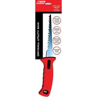 WALLBOARD TOOL 04-030 Drywall Utility Saw, 6 in L Blade, HCS Blade, 3 TPI, Soft Grip Handle, Rubber Handle 