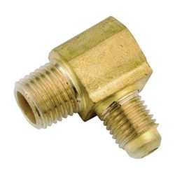 Anderson Metals 754049-0812 Tube Elbow, 1/2 x 3/4 in, 90 deg Angle, Brass, 750 psi Pressure, Pack of 5 
