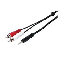 Zenith AY1036MP3MMR Audio Y-Cable, 36 in L, Black 