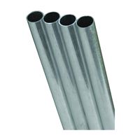 K & S 87117 Tube, 0.26 in ID x 0.3125 in OD Dia, 12 in L, Stainless Steel, Polished Natural, AISI 304/304L Grade 