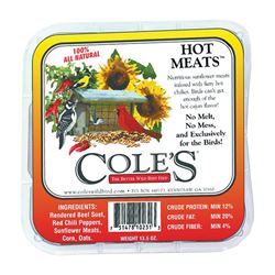 Coles Hot Meats HMSU Suet Cake, 11.75 oz, Pack of 12 