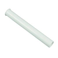 Danco 94020 Tailpiece, 1-1/2 in, 12 in L, Flanged, Slip-Joint, Plastic, White 