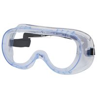 SAFETY WORKS 10031205 Safety Goggles, Anti-Fog Lens, Vinyl Lens, Vinyl Frame, Clear Frame 