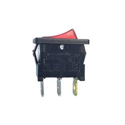 GB GSW GSW-48 Rocker Switch, 10/13 A, 125/250 V, SPST, 0.52 x 0.77 in Panel Cutout, Nylon Housing Material, Black 