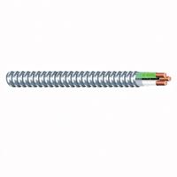 Southwire Armorlite 68580023 Armored Cable, 12 AWG Cable, 2 -Conductor, 100 ft L, Copper Conductor, PVC Insulation 
