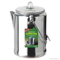 COGHLANS 1346 Coffee Pot, 9 Cups Capacity, Aluminum, Silver 