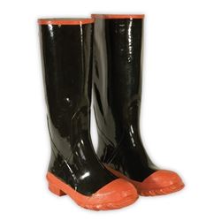 CLC Rain Boots Series R21009 Rain Boots, 9, Black, Slip-On Closure, Rubber Upper 