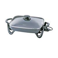 Presto 06852 Electric Skillet with Cover, 15-3/4 in W Cooking Surface, 11-3/4 in D Cooking Surface, 1500 W 