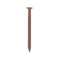 ProSource NTP-072-PS Panel Nail, 16D, 1 in L, Steel, Painted, Flat Head, Ring Shank, Brown, 171 lb 5 Pack 