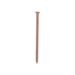 ProSource NTP-081-PS Panel Nail, 15D, 1-5/8 in L, Steel, Painted, Flat Head, Ring Shank, Brown, 171 lb, Pack of 5 
