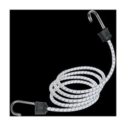 Keeper Twin Anchor 06280 Bungee Cord, 48 in L, Rubber, Hook End 