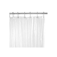 Zenna Home H28K Shower Curtain/Liner, 72 in L, 70-1/4 in W, Vinyl, Frosted 