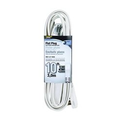 PowerZone OR930610 Extension Cord, 16 AWG Cable, Polarized Plug, Polarized Receptacle, 10 ft L, 13 A, 125 V 