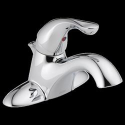 DELTA Classic Series 520-DST Bathroom Faucet, 1.2 gpm, 1-Faucet Handle, Brass, Chrome Plated, Lever Handle, Rigid Spout 