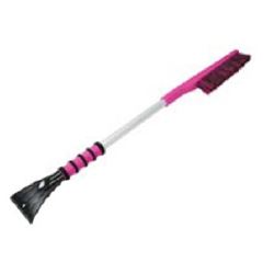 Mallory S30-886PKUS Snow Brush, 31 in OAL, Aluminum Handle, Pink 