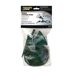 PowerZone ORFL10506 Flood Light Kit, Plastic, Green, For: Outdoor 