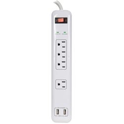 PowerZone OR505104 Surge Protector, 125 V, 15 A 