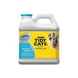 Tidy Cats Instant Action 7023011716 Cat Litter, 14 lb Capacity, Gray/Tan, Granular Jug 