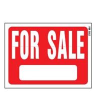 HY-KO 20603 Sign, For Sale, White Legend, Plastic, 12 in W x 8-1/2 in H Dimensions 10 Pack 