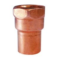 EPC 103 Series 30160 Pipe Adapter, 1 in, Sweat x FNPT, Copper 