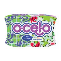 Ocelo 8164-T Scrub Sponge, 3.7 in L, 2.6 in W, 0.8 in Thick 