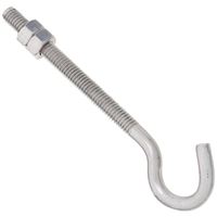 National Hardware 2163BC Series N221-713 Hook Bolt, 5/16 in Thread, 5 in L, Steel, Zinc, 115 lb Working Load 