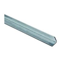 Stanley Hardware 4010BC Series N179-937 Solid Angle, 1 in L Leg, 48 in L, 0.12 in Thick, Galvanized Steel 