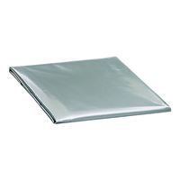 M-D 03392 Air Conditioner Cover with Elastic Strap, 16 in L, 27 in W, Polyethylene, Silver 