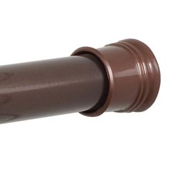 Zenna Home TwistTight Series 506W/505RB Shower Rod, 72 in L Adjustable, 1-1/4 in Dia Rod, Steel, Bronze 