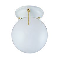 Boston Harbor Ceiling Light Fixture, 0.5 A, 120 V, 60 W, 1-Lamp, A19 or CFL Lamp, Metal Fixture 