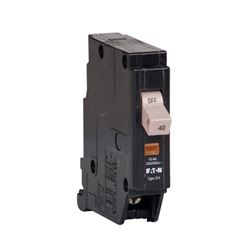 Cutler-Hammer CHF140 Circuit Breaker with Flag, Type CHF, 40 A, 1 -Pole, 120/240 V, Mechanical Trip, Plug Mounting 
