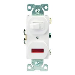 Eaton Wiring Devices 277W-BOX Combination Toggle Switch, 15 A, 120 V, SPDT, Screw Terminal, Steel Housing Material 