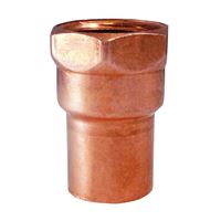 EPC 103 Series 30120 Pipe Adapter, 3/8 in, Sweat x FNPT, Copper