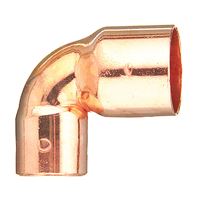 EPC 31274 Reducing Pipe Elbow, 1/2 x 3/8 in, Sweat, 90 deg Angle, Copper 