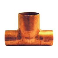EPC 111BH Series 32704 Bullhead Pipe Tee, 1/2 x 1/2 x 3/4 in, Sweat, Copper 