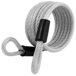 Master Lock 65D Looped End Cable, Steel Shackle 