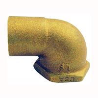 EPC 10156794 Pipe Elbow, 3/4 in, Compression x Female, 90 deg Angle, Brass 