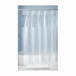 iDESIGN 26680 Shower Curtain, 72 in L, 72 in W, Vinyl, Clear, Pack of 2 