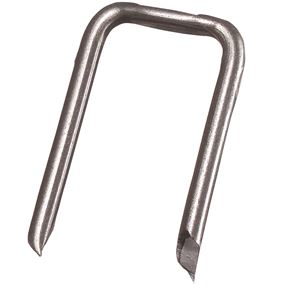 Gardner Bender MS-500BX/J Cable Staple, 1/2 in W Crown, 1-1/4 in L Leg, Metal, Graphite, 500/BX