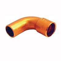 EPC 31400 Street Pipe Elbow, 1/2 in, Sweat x FTG, 90 deg Angle, Copper 