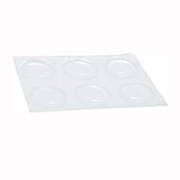 Shepherd Hardware 9965 Surface Guard Bumper Pad, 3/4 in, Round, Vinyl, Clear, Pack of 12 
