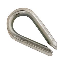 Campbell T7670649 Wire Rope Thimble, 3/8 in Dia Cable, Malleable Iron, Electro-Galvanized 10 Pack 
