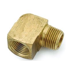 Anderson Metals 756116-02 Street Pipe Elbow, 1/8 in, FIP x MIP, 90 deg Angle, Brass, Rough, 1000 psi Pressure 