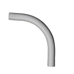 Carlon UA9AER-CTN Conduit Elbow, 90 deg Angle, 3/4 in Plain End, PVC, Gray 