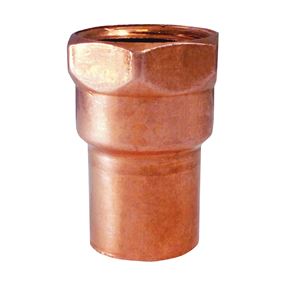 EPC 103 Series 30110 Pipe Adapter, 1/4 in, Sweat x FNPT, Copper