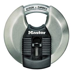 Master Lock Magnum Series M50XKAD Padlock, Keyed Different Key, Shrouded Shackle, 7/16 in Dia Shackle, 3-1/8 in W Body, Pack of 6 