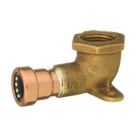 Elkhart Products CopperLoc Series 10170835 Drop Ear Non-Removable Tube Pipe Elbow, 1/2 in, 90 deg Angle, Copper 